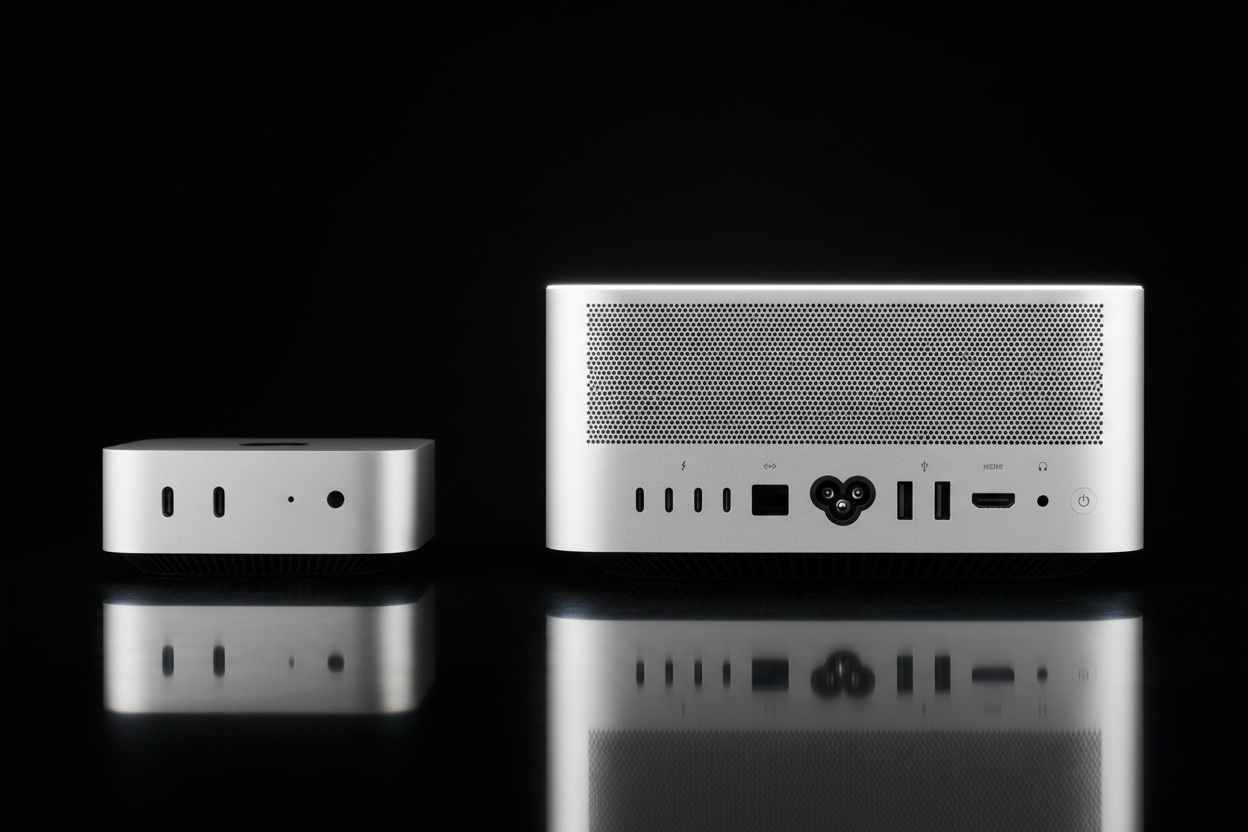 Mac mini und Mac Studio im Vergleich