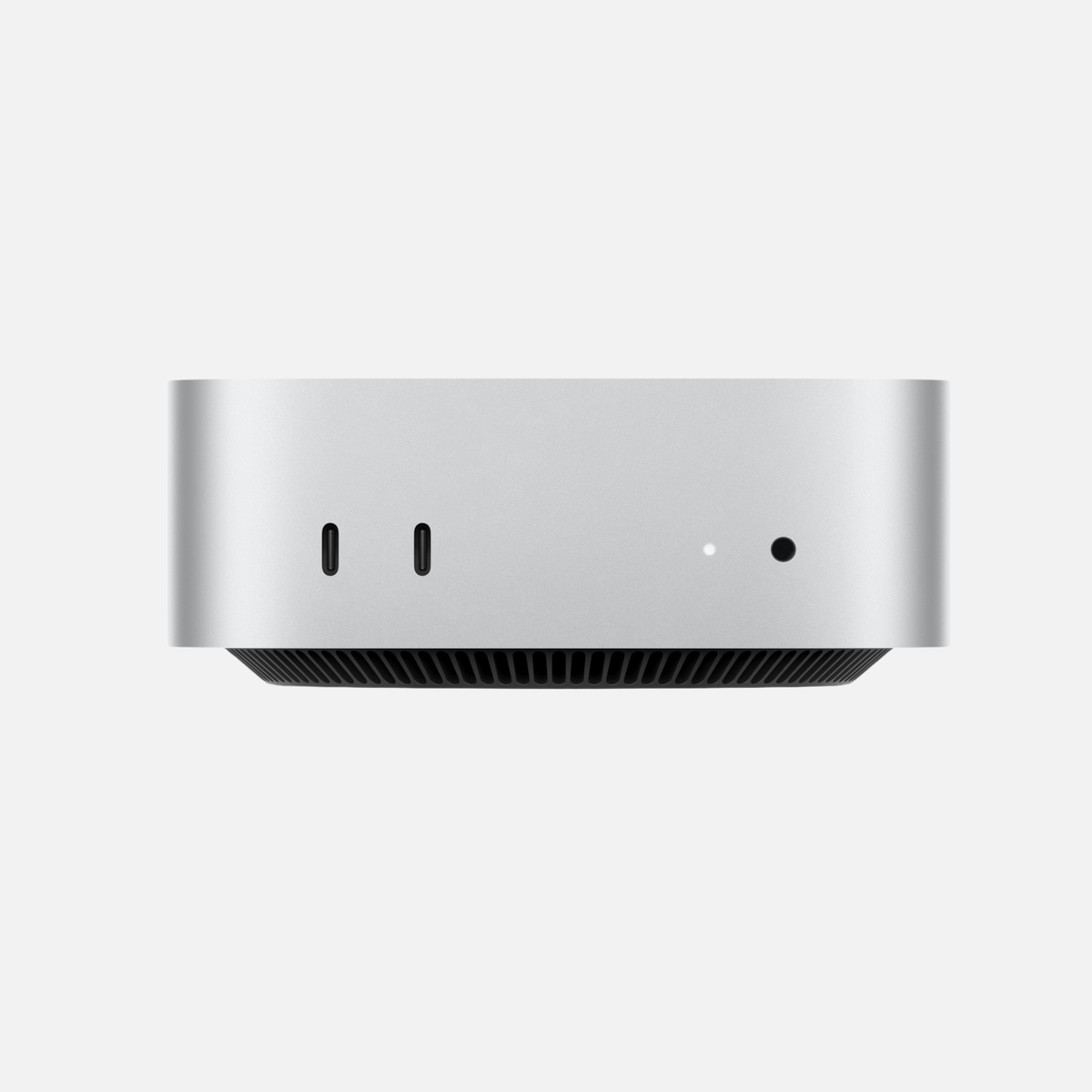 Apple Mac mini – vista frontale con due porte USB-C e jack per cuffie